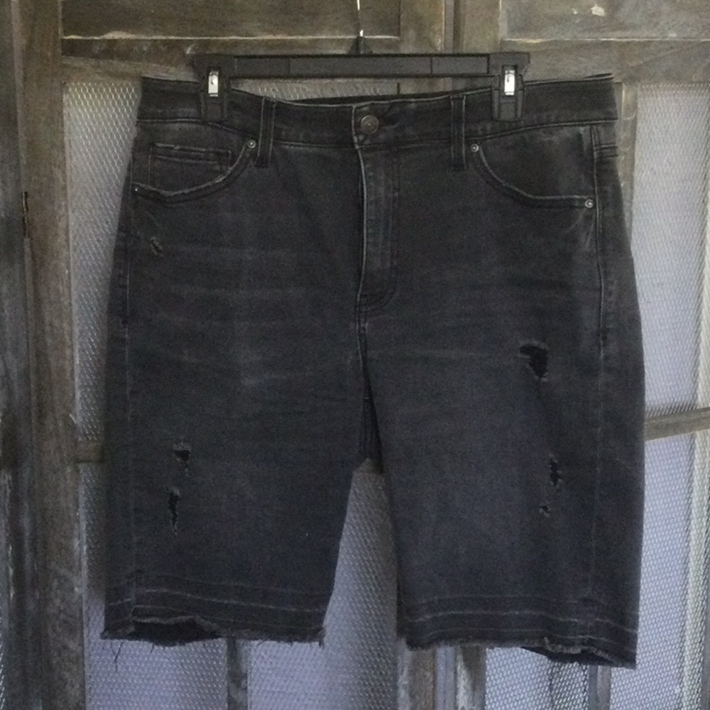 LuLaRoe Black Denim Bermuda shorts